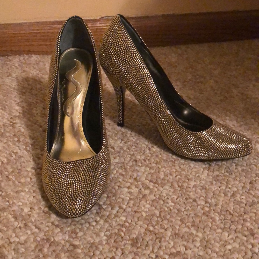 Gold heels
